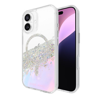 Case-Mate Karat MagSafe - Coque iPhone 16 (Holographic Soap Bubble)
