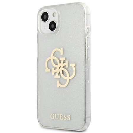 Guess Glitter 4G Big Logo - Etui iPhone 13 mini (przezroczysty)