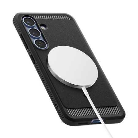Spigen Rugged Armor MagSafe - pouzdro pro Samsung Galaxy S25 (matně černé)
