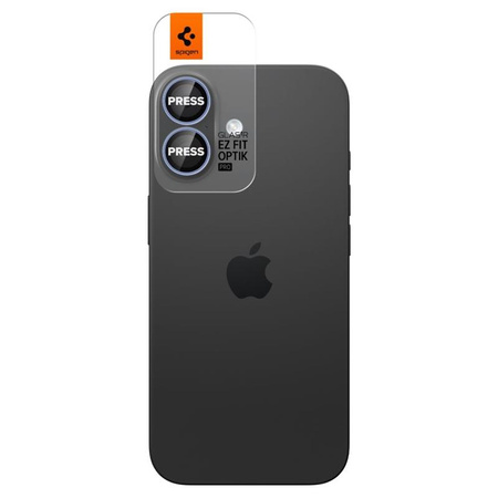 SZKŁO HARTOWANE NA APARAT DO IPHONE 16 | 16 PLUS | 17 SPIGEN SZYBKA 9H 2SZT