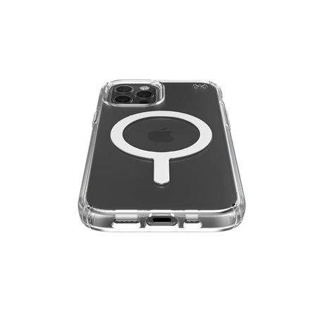 Speck Presidio Perfect-Clear + MagSafe - iPhone 12 / iPhone 12 Pro Case with MICROBAN Coating (Clear)