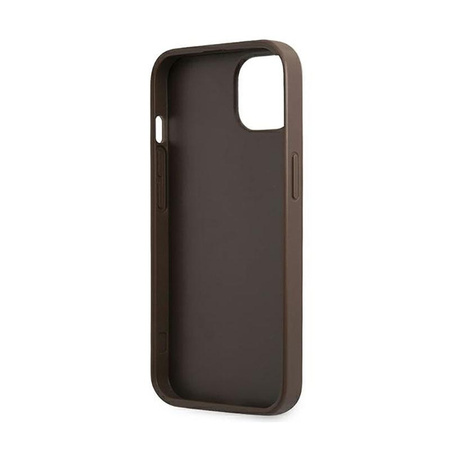 Guess 4G Bottom Stripe Collection - Etui iPhone 13 (brązowy)