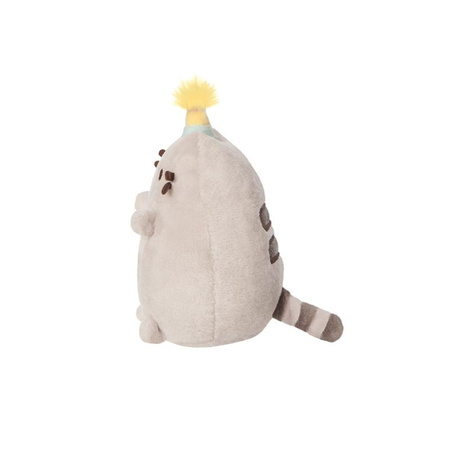 Pusheen - Plüss kabalafigura születésnapi sapkával 14 cm