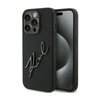 Karl Lagerfeld Silicone Karl Script - iPhone 15 Pro Tasche (Schwarz)
