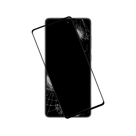 Crong 7D Nano Flexibles Glas - Bruchsicheres 9H Hybridglas für den gesamten Bildschirm des Samsung Galaxy A72