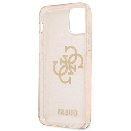 Guess Glitter 4G Big Logo - iPhone 12 / iPhone 12 Pro Case (Gold)