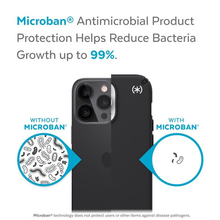 Speck Presidio2 Pro - iPhone 13 Pro tok MICROBAN bevonattal (fekete)