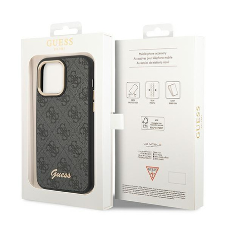 Guess 4G Metal Camera Outline Case - pouzdro pro iPhone 14 Pro (černé)