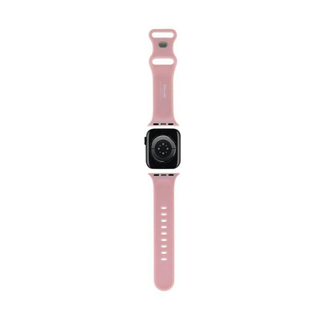 Hello Kitty Silikonová hlava kočičky - řemínek pro Apple Watch 42/44/45/49 mm (růžová)