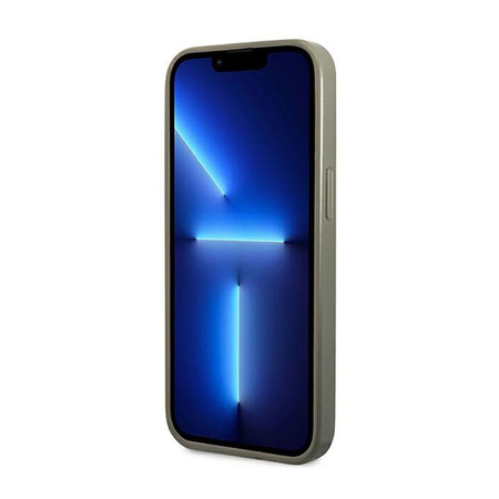 Guess Glitter Flakes Metal Logo Case – Etui iPhone 14 Pro (zielony)