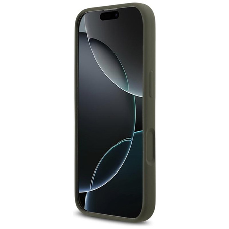 Guess Silicone Triangle Logo MagSafe - Case iPhone 17 (khaki)