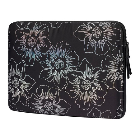 Kate Spade New York Puffer Sleeve - obal na MacBook Pro 14" / Notebook 14" (Hollyhock Iridescent Black)