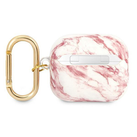 Guess Marble Strap -  Cover for Airpods 3 (Pink)