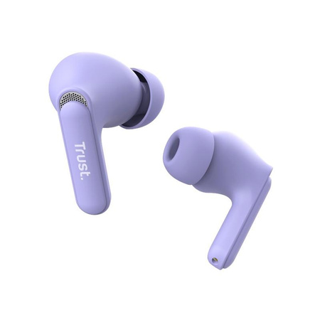 Trust Yavi - TWS kabellose Bluetooth In-Ear-Kopfhörer mit Ladetasche & ENC (Violett)