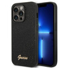 Guess Glitter Flakes Metal Logo Case - Coque iPhone 14 Pro Max (noir)