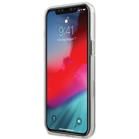 Guess Metallic Triange - pouzdro pro iPhone 12 Pro Max (růžové)