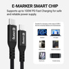 Kabel USB C 120 cm SZYBKIE ŁADOWANIE, 100W PD 5A, Oplot, Crong, Czarny