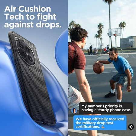 Spigen Liquid Air - Étui pour OnePlus 12 (Noir mat)