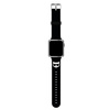 Karl Lagerfeld szilikon Choupette Head - szíj Apple Watch-hoz 38/40/41 mm (fekete)