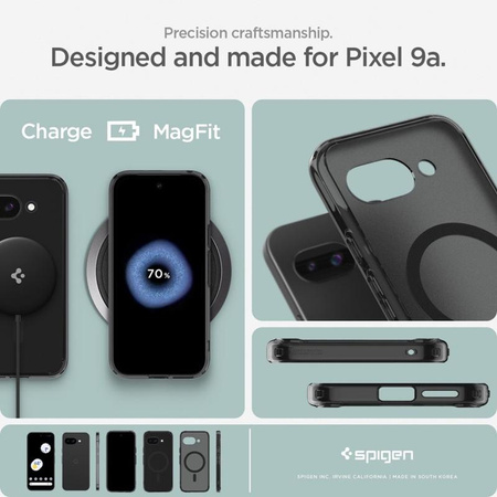 Spigen Ultra Hybrid MagSafe - tok Google Pixel 9a (fagyfekete)
