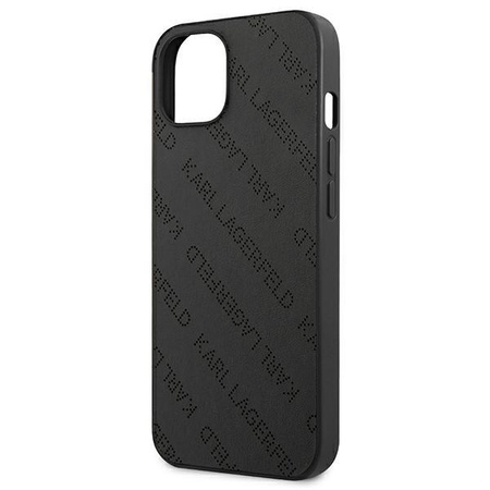 Karl Lagerfeld Perforated Allover - iPhone 13 Case (black)