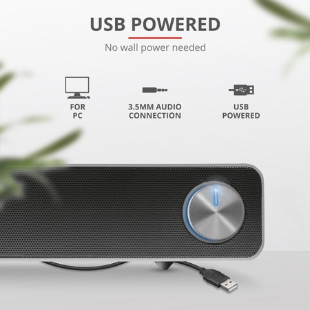 Trust Arys - Soundbar do PC 12W