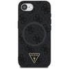 Guess 4G Ring Triangle Logo MagSafe - étui pour iPhone 16e (noir)