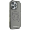 Karl Lagerfeld IML Rhinestones Karl Head - Coque pour iPhone 16 Pro (noir)
