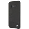 BMW Signature Logo Imprint Case - Samsung Galaxy S10e leather case with embossed BMW logo (black)