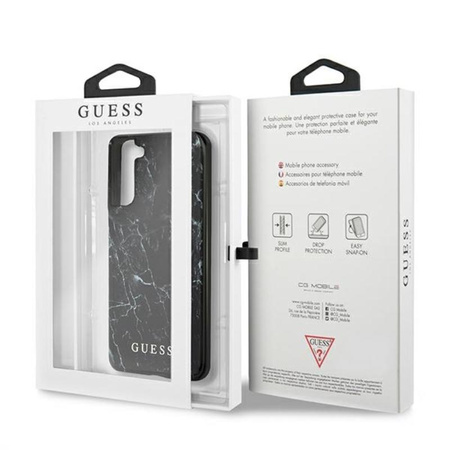 Guess Marble - Etui Samsung Galaxy S21+ (czarny)