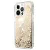 Guess Liquid Glitter Charms - Etui iPhone 13 Pro (złoty)