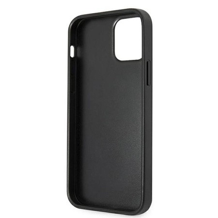 Guess Saffiano 4G Big Metal Logo - Etui iPhone 12 / iPhone 12 Pro (czarny)