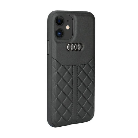 Audi Genuine Leather - pouzdro pro iPhone 12 / iPhone 12 Pro (černé)