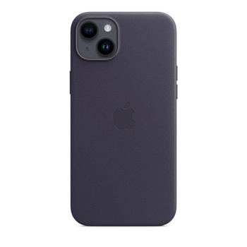 Apple Leather Case - Étui en cuir avec MagSafe pour iPhone 14 Plus (Ink)