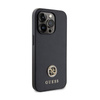 Guess 4G Strass Metal Logo - Coque iPhone 15 Pro (noir)