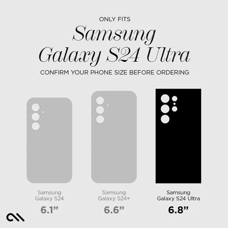 Case-Mate Tough Black - Gehäuse für Samsung Galaxy S24 Ultra (Schwarz)