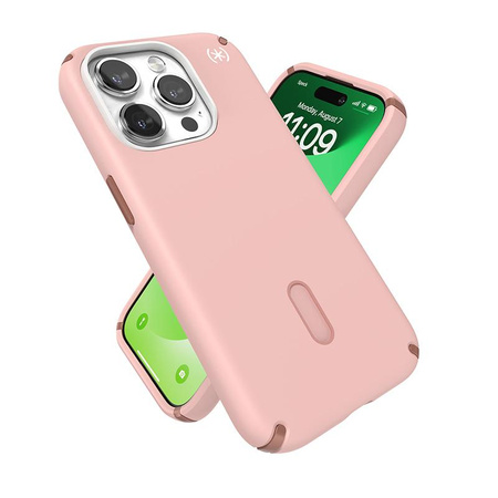 Speck Presidio2 Pro ClickLock & MagSafe - iPhone 15 Pro tok (Dahlia Pink/Rose Copper)