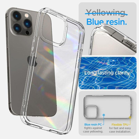 Spigen Ultra Hybrid - Coque pour iPhone 14 Pro Max (Transparent)
