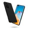 ETUI CZARNE SILIKONOWE DO HUAWEI P40, Crong Eleganckie, z Mikrofibrą, Case