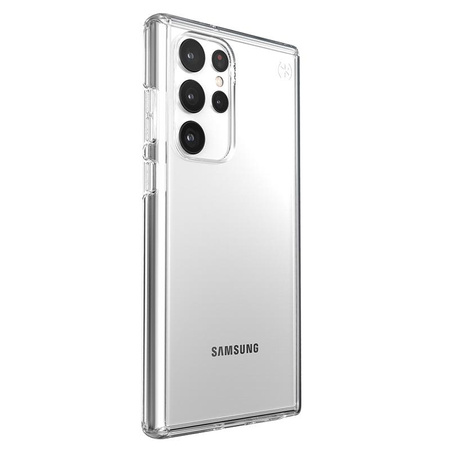 Speck Presidio Perfect-Clear - Samsung Galaxy S22 Ultra Case with MICROBAN Coating (Clear/Clear)