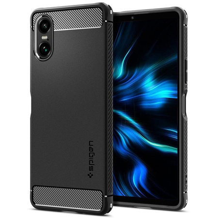 Spigen Rugged Armor - tok Sony Xperia 10 VI (matt fekete)