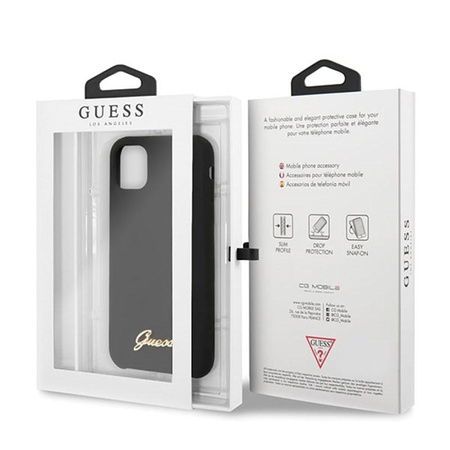 Guess Silicone Vintage - iPhone 11 Pro Max Case (black)