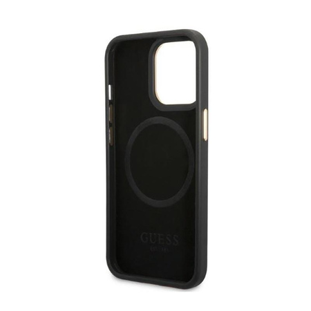 Guess 4G Logo Plate MagSafe - pouzdro pro iPhone 13 Pro (černé)