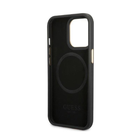 Guess 4G Logo Plate MagSafe - iPhone 13 Pro Tasche (schwarz)