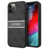 Guess 4G Printed Stripe – Etui iPhone 12 Pro Max (szary)