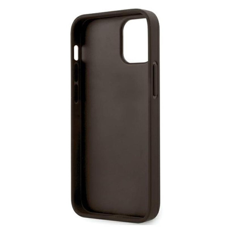 Guess 4G Bottom Stripe Kollektion - iPhone 12 mini Tasche (braun)