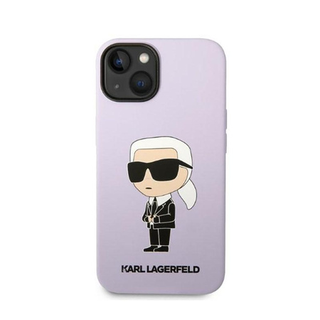 Karl Lagerfeld Silikonové pouzdro NFT Ikonik - iPhone 14 Plus (fialové)