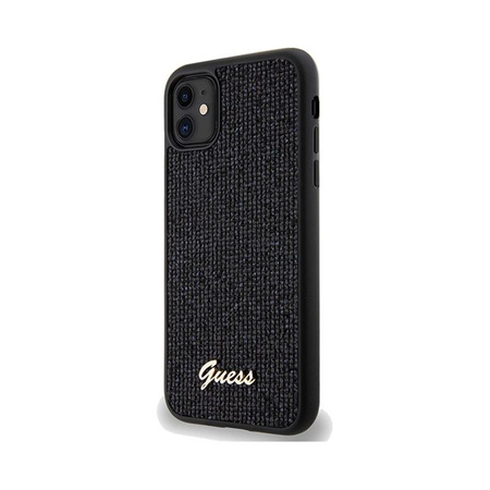 Guess Disco Metal Script - pouzdro pro iPhone 11 (černé)