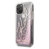 Karl Lagerfeld Signature Glitter Case - pouzdro pro iPhone 11 Pro Max (růžově zlaté)