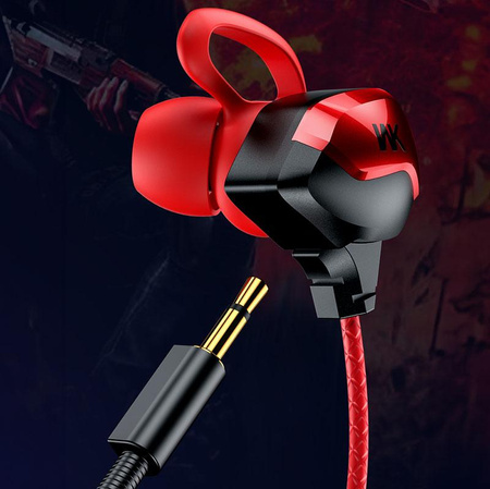 WEKOME ET-Y30 ET-Serie - kabelgebundene 3,5-mm-Kopfhörer für Gamer (rot)